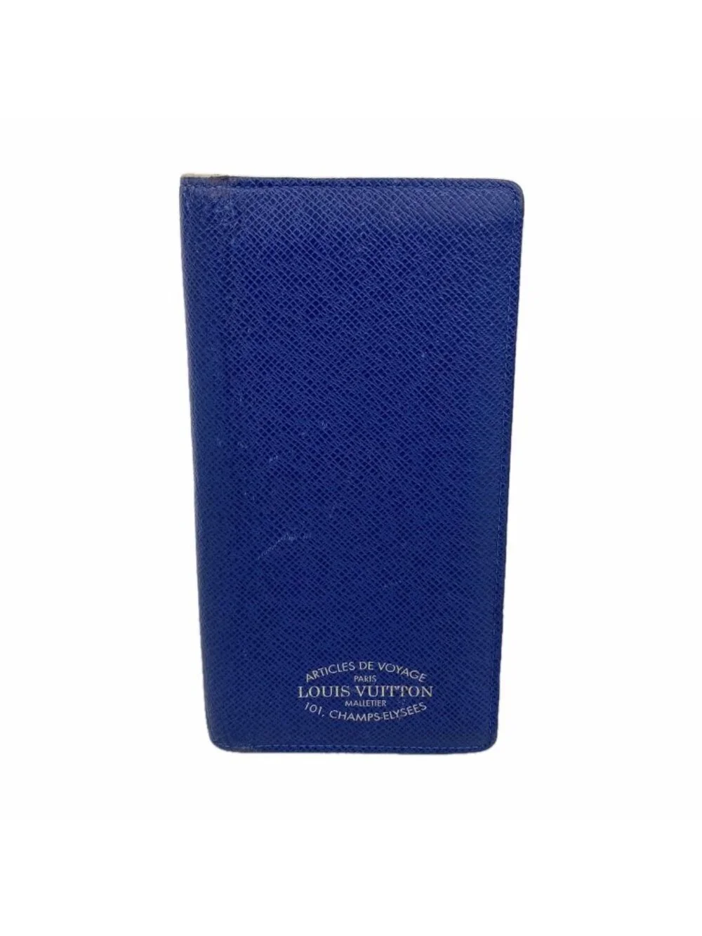 Louis Vuitton Wallet Taiga Portefeuille Brazza NM Blue